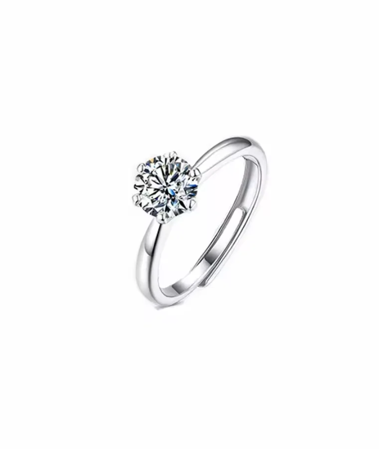 womens platinum natural diamond rings