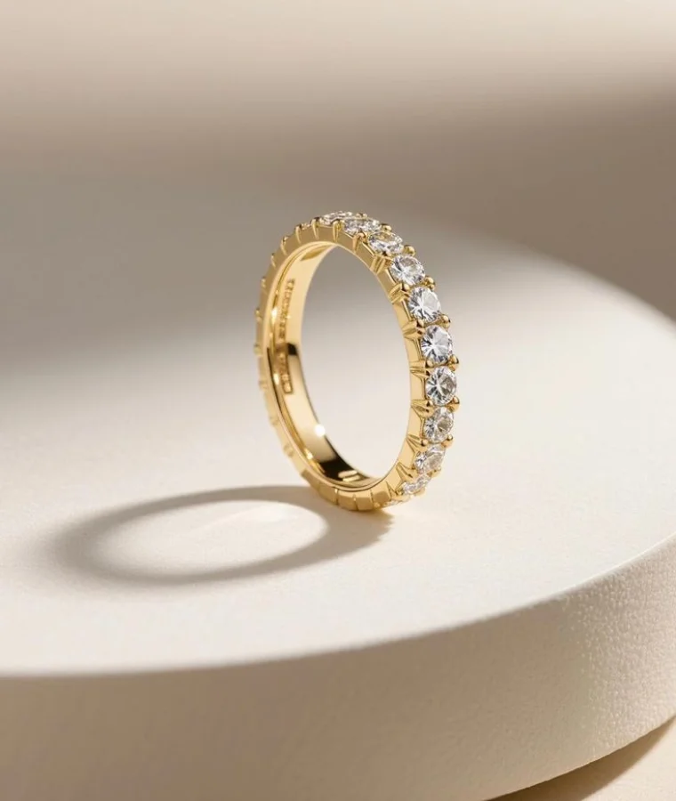 womens titanium natural diamond rings