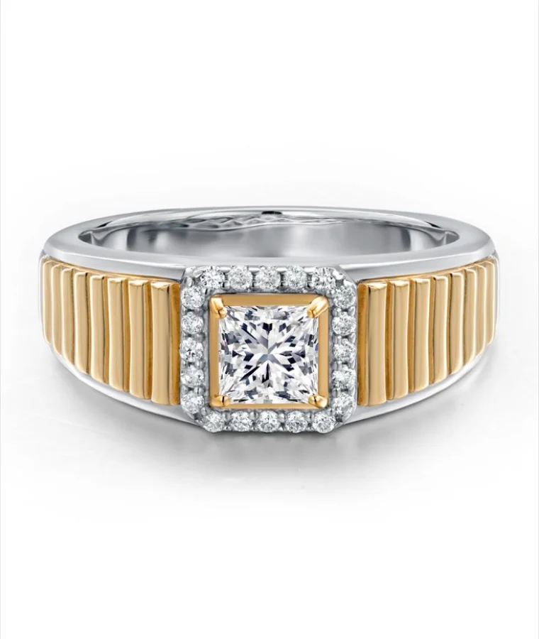 mens statement lab grown diamond rings