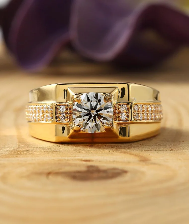Mens Daily Wear Natural Diamond Rings