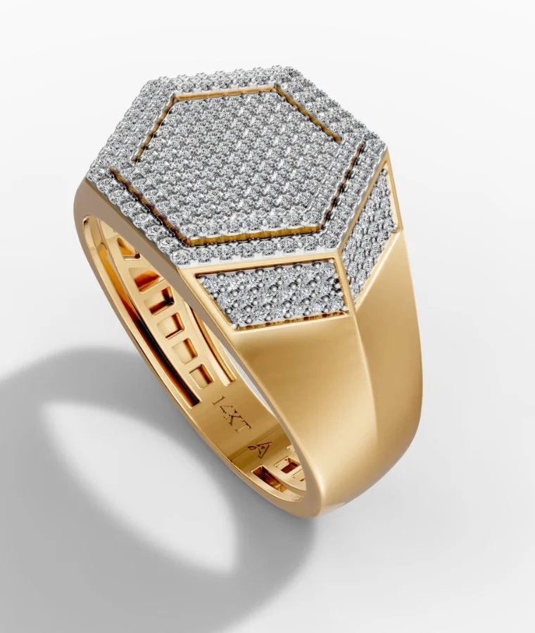 Mens Daily Wear Natural Diamond Rings