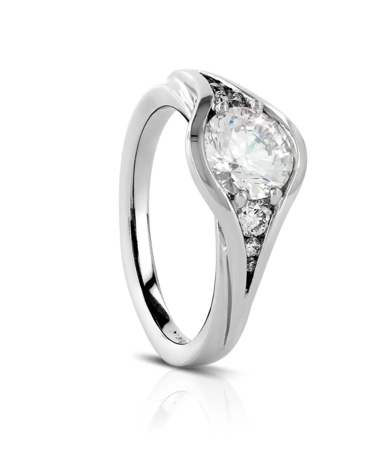 mens palladium lab grown diamond rings