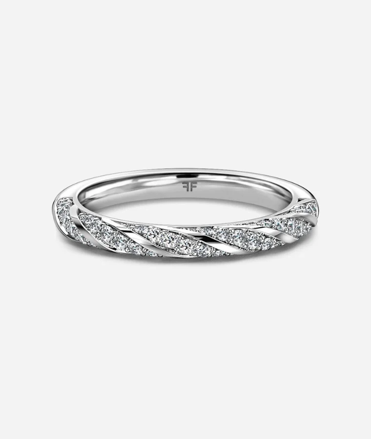 womens palladium lab grown diamond rings