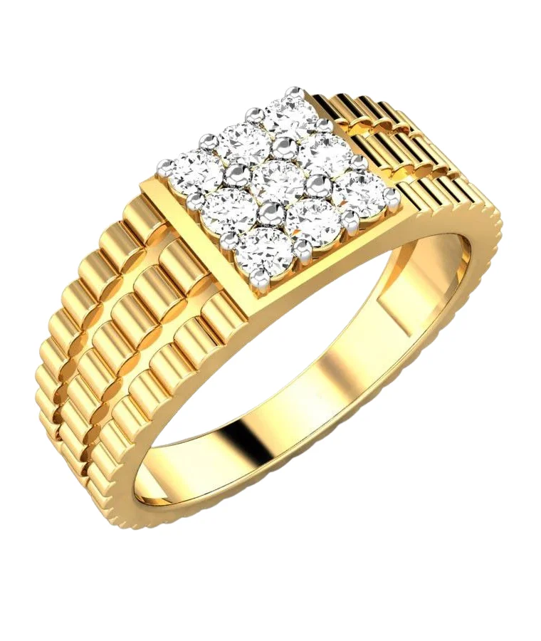 mens vintage lab grown diamond rings