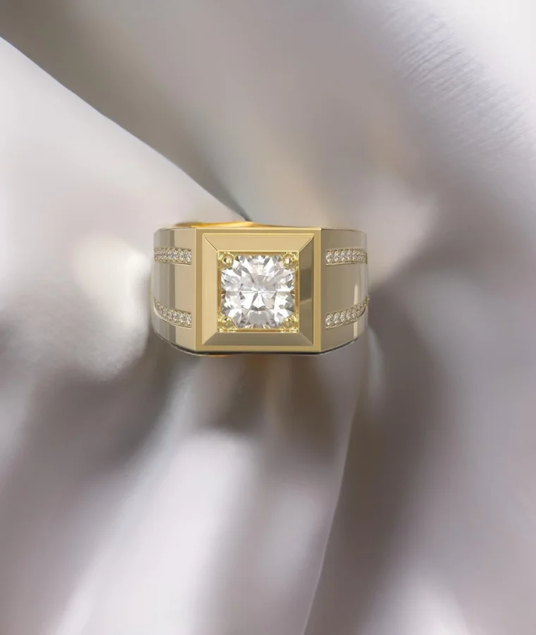 Mens natural diamond wedding rings