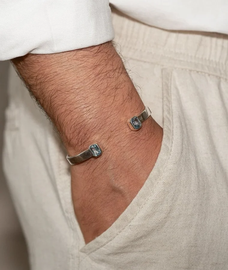 mens conflict free lab grown diamond bracelets