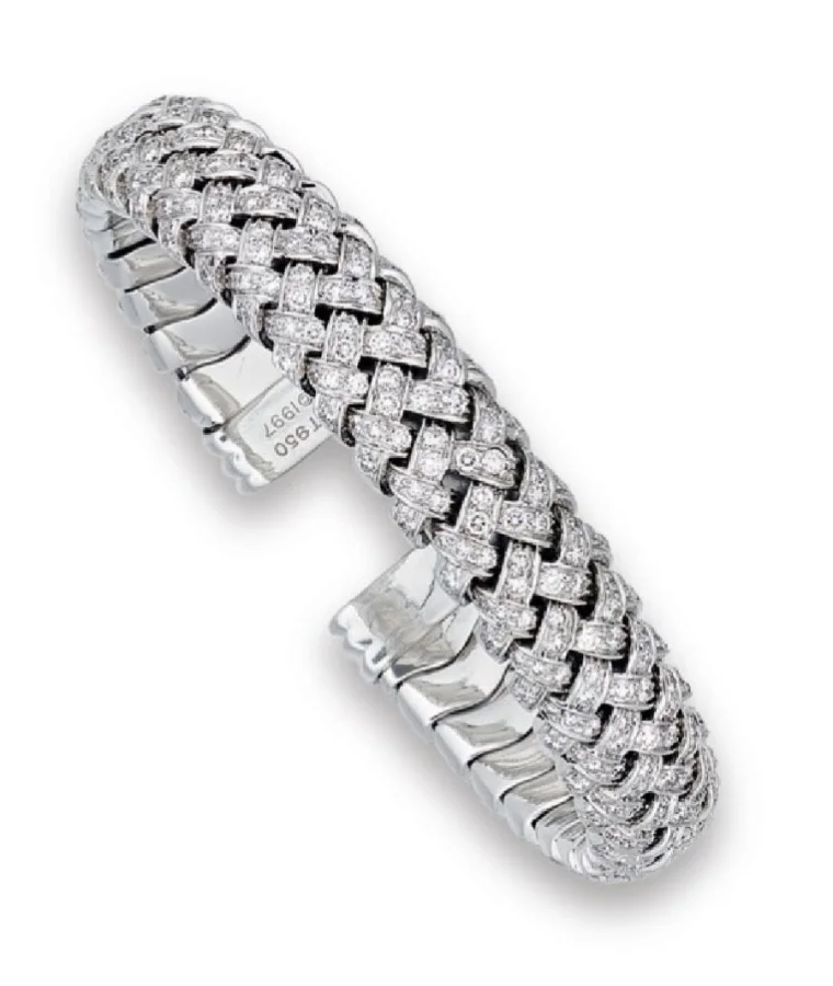 mens titanium lab grown diamond bracelets