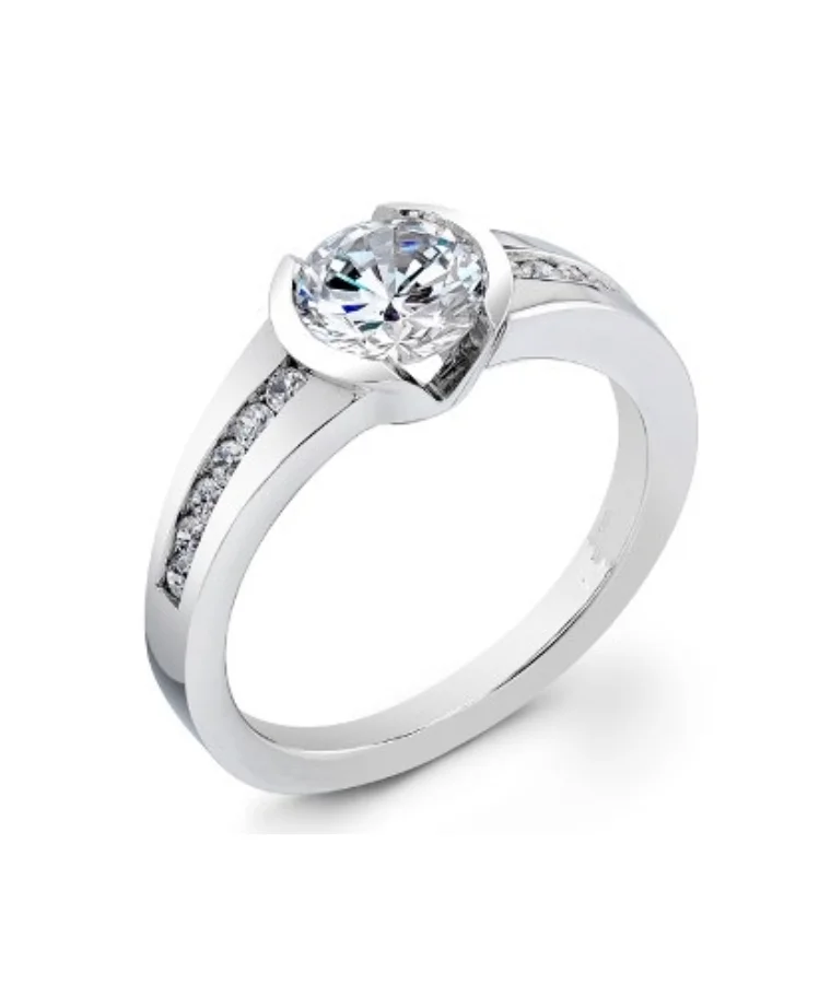 mens palladium lab grown diamond rings