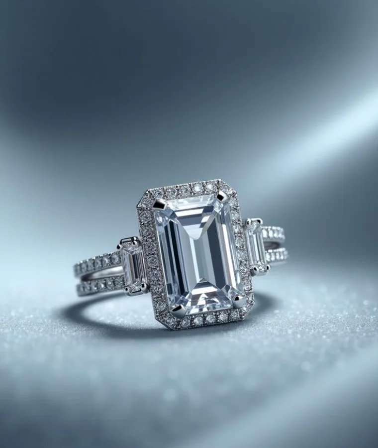 womens titanium natural diamond rings
