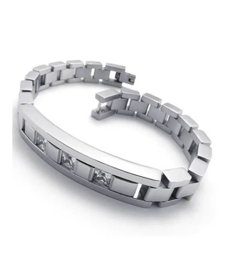 mens minimal natural diamond bracelets