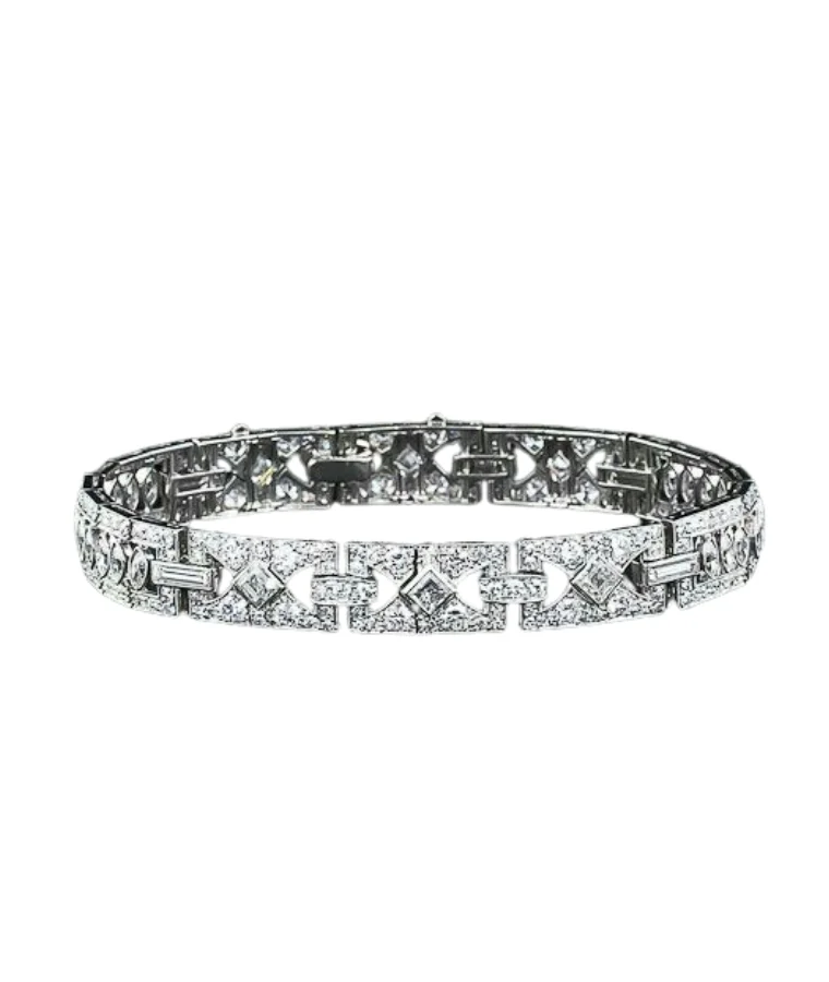 Mens Palladium Lab Grown Diamond Bracelets