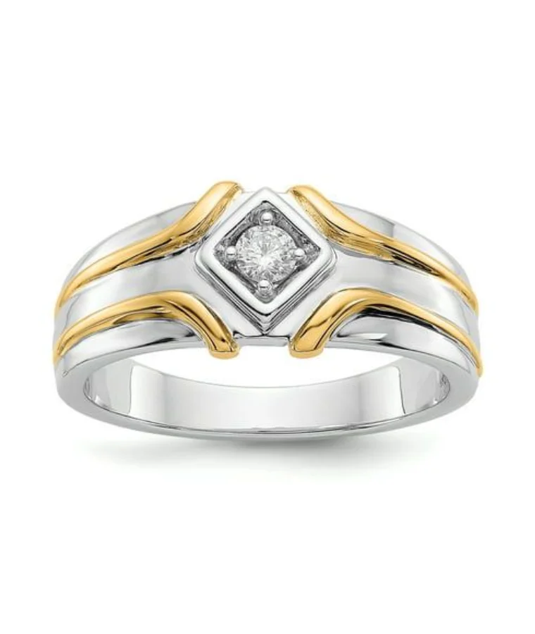 Mens Platinum Lab Grown Diamond Rings