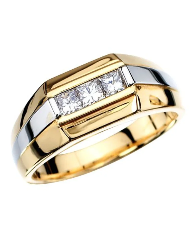 mens statement lab grown diamond rings
