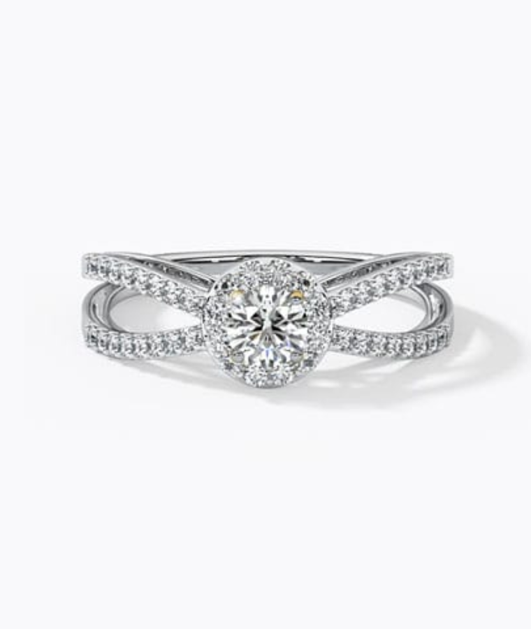 womens white gold lab grown diamond rings