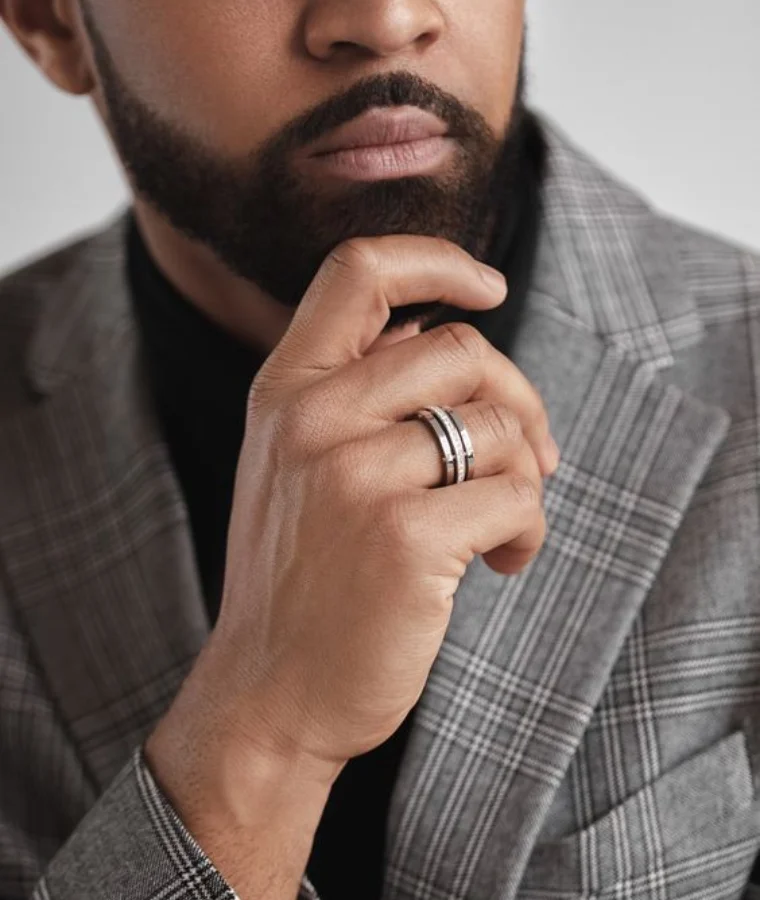 Mens Platinum Lab Grown Diamond Rings