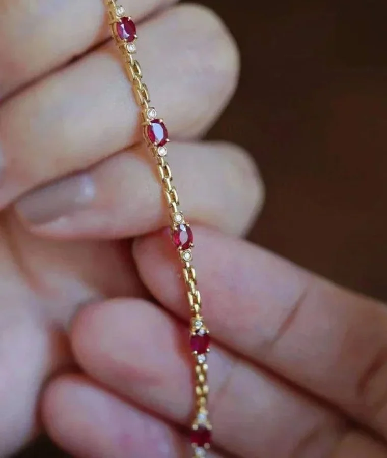 Womens solitaire lab grown diamond bracelets