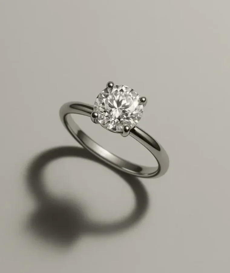 womens titanium natural diamond rings