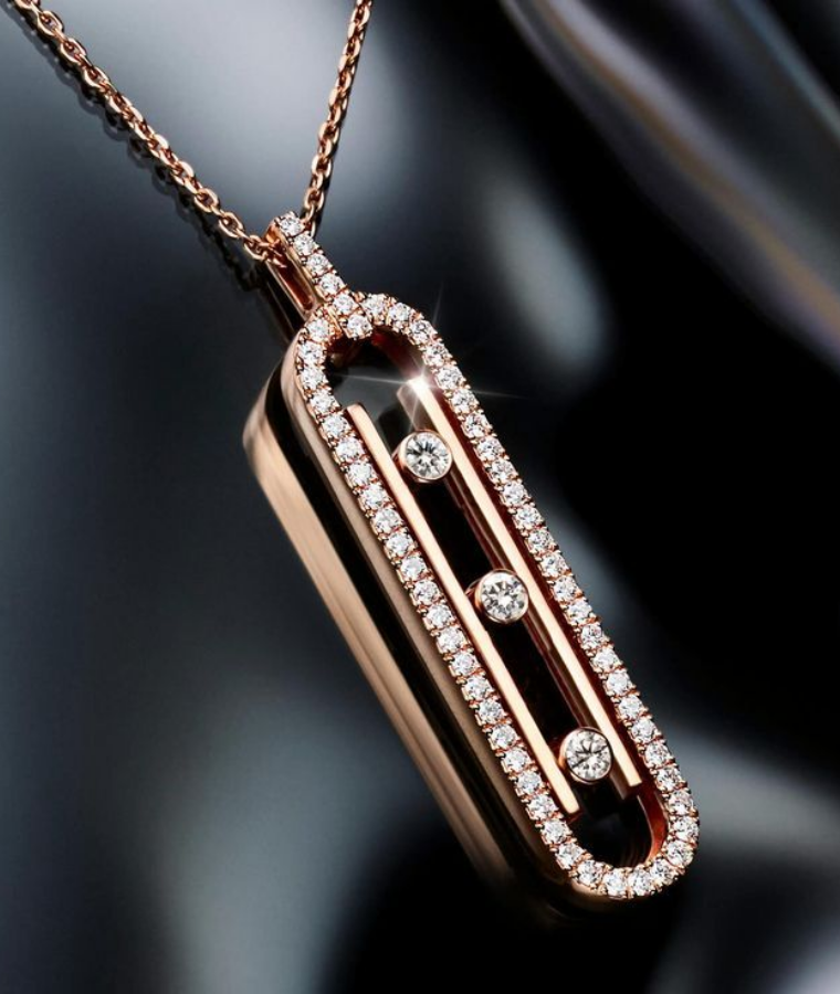 womens geometric lab grown diamond pendants