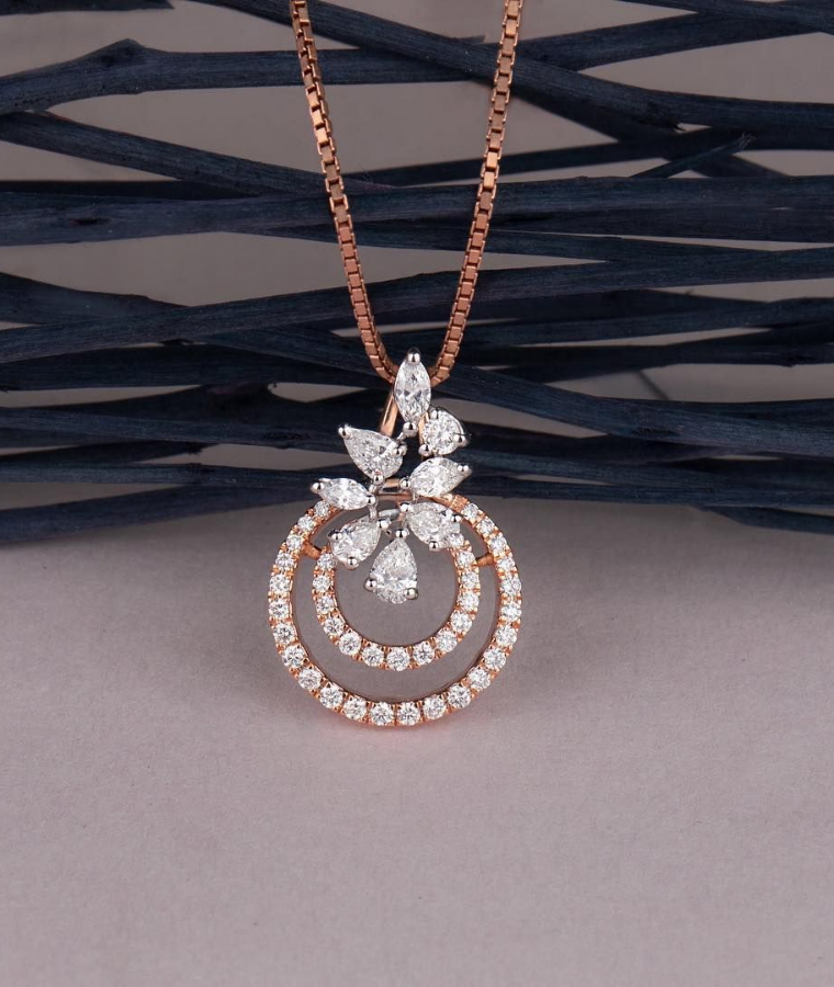 womens white gold lab grown diamond pendants
