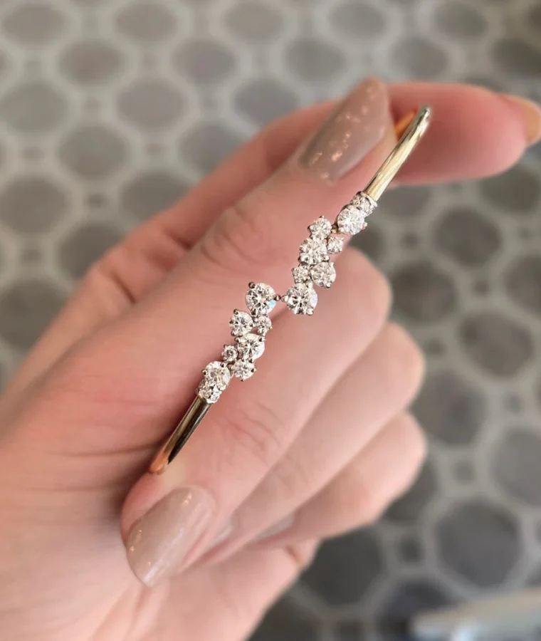 womens signet natural diamond bracelets