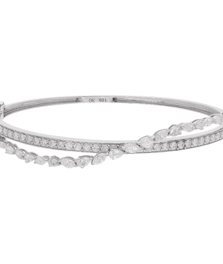 womens rose gold natural diamond bracelets