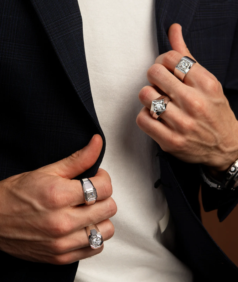 Mens Lab Grown Diamond Rings