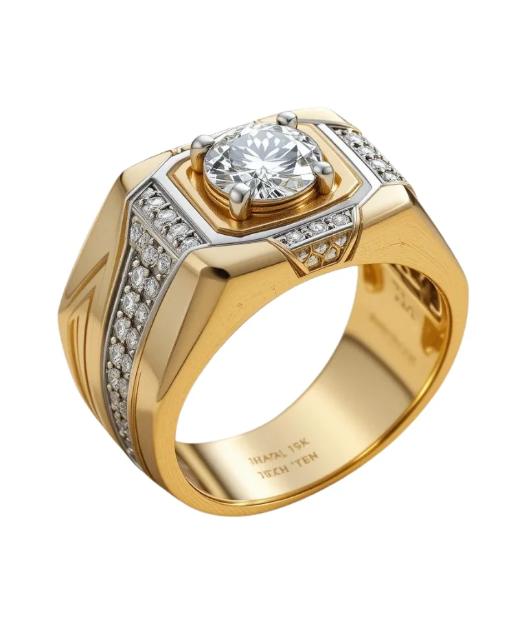 Mens designer lab grown diamond rings