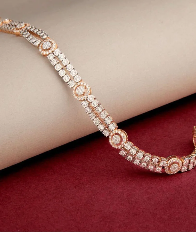 womens solitaire natural diamond bracelets