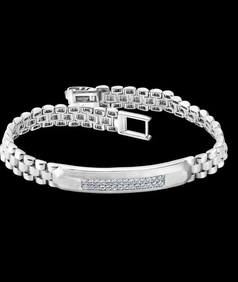 mens classic lab grown diamond bracelets