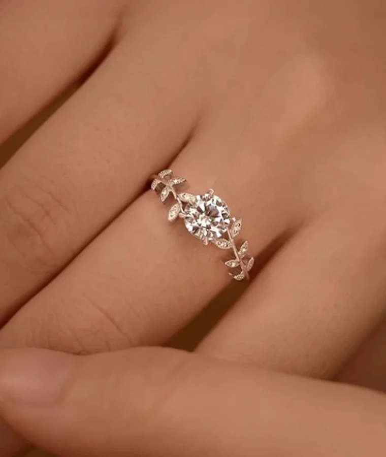 womens silver lab grown diamond rings