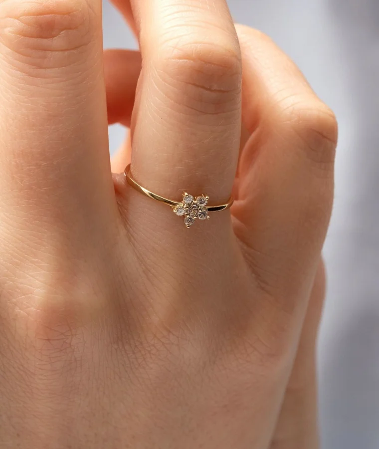 womens statement natural diamond rings