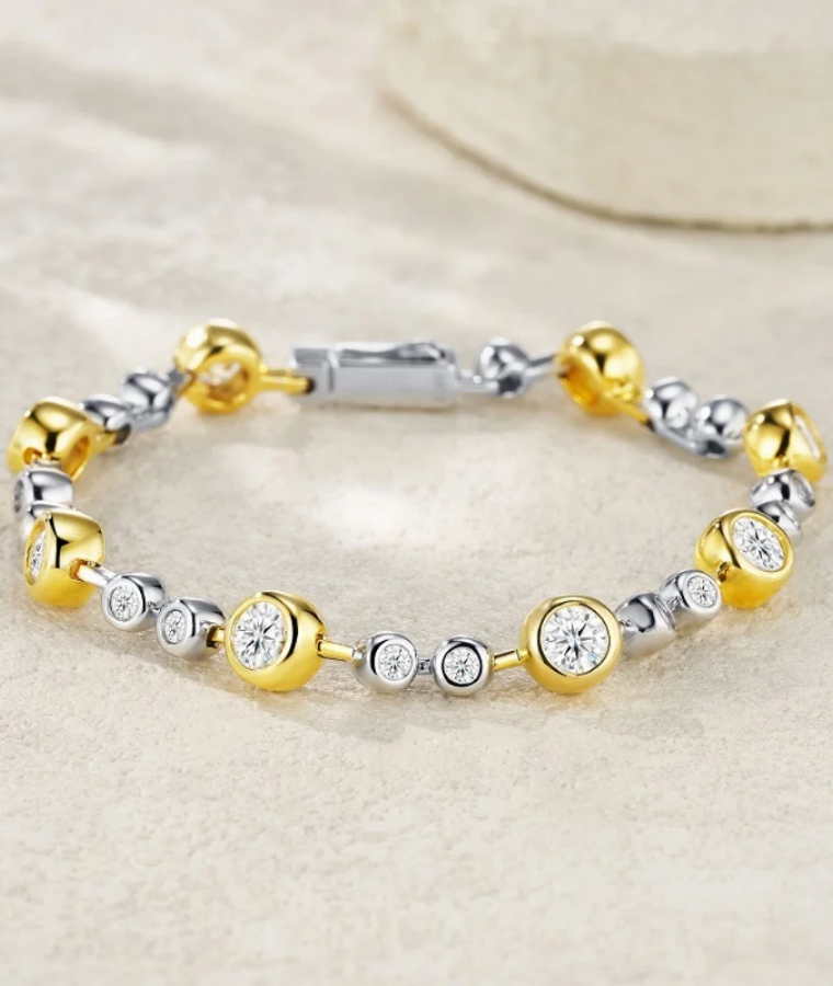 womens white gold lab grown diamond bracelets