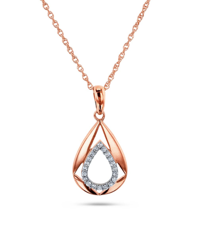 Womens Solitaire Natural Diamond Pendants