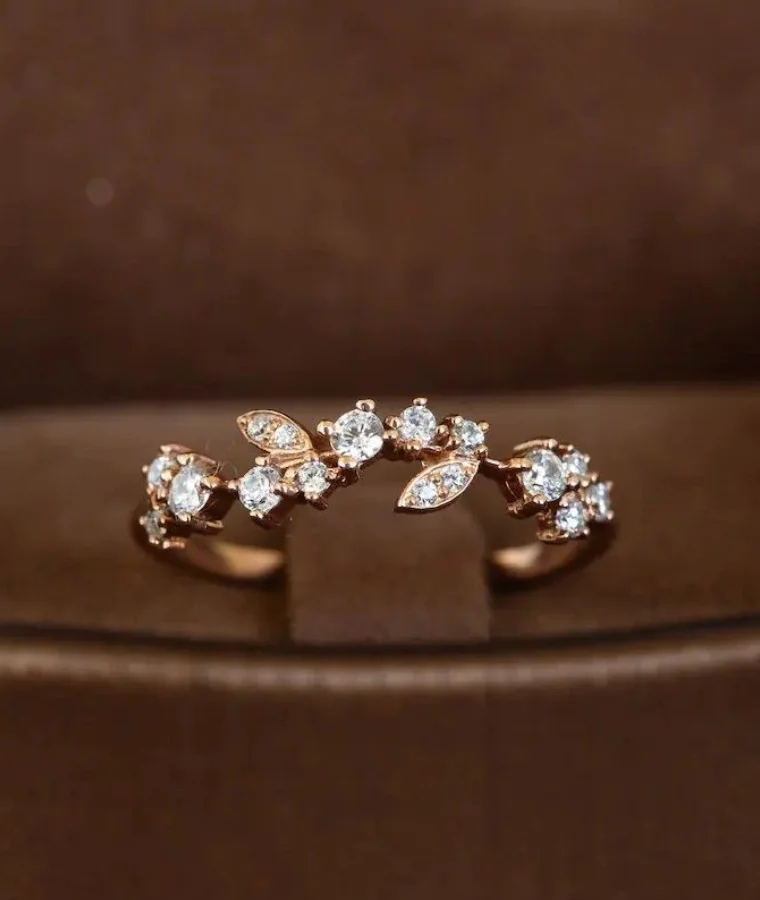 Womens Vintage Natural Diamond Rings