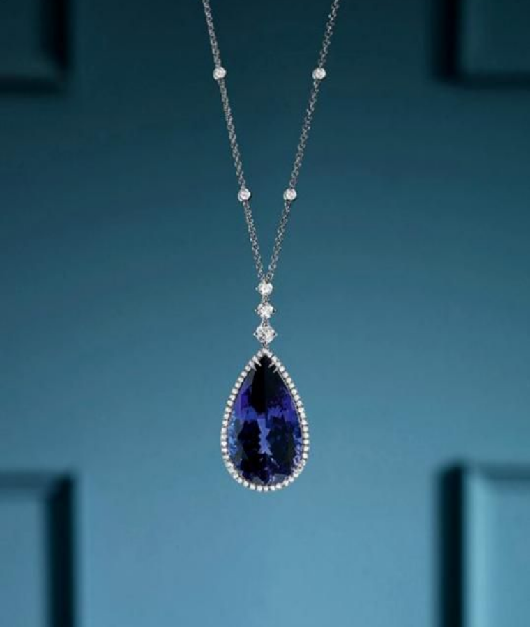 womens white gold lab grown diamond pendants