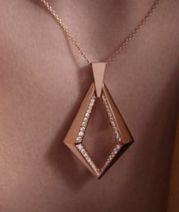 womens platinum lab grown diamond pendants