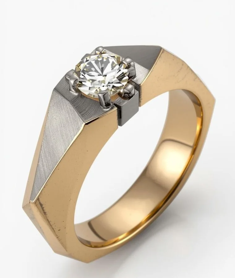 mens statement natural diamond rings