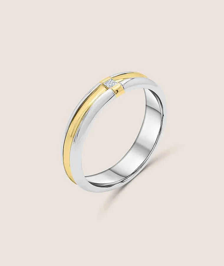 womens palladium natural diamond rings
