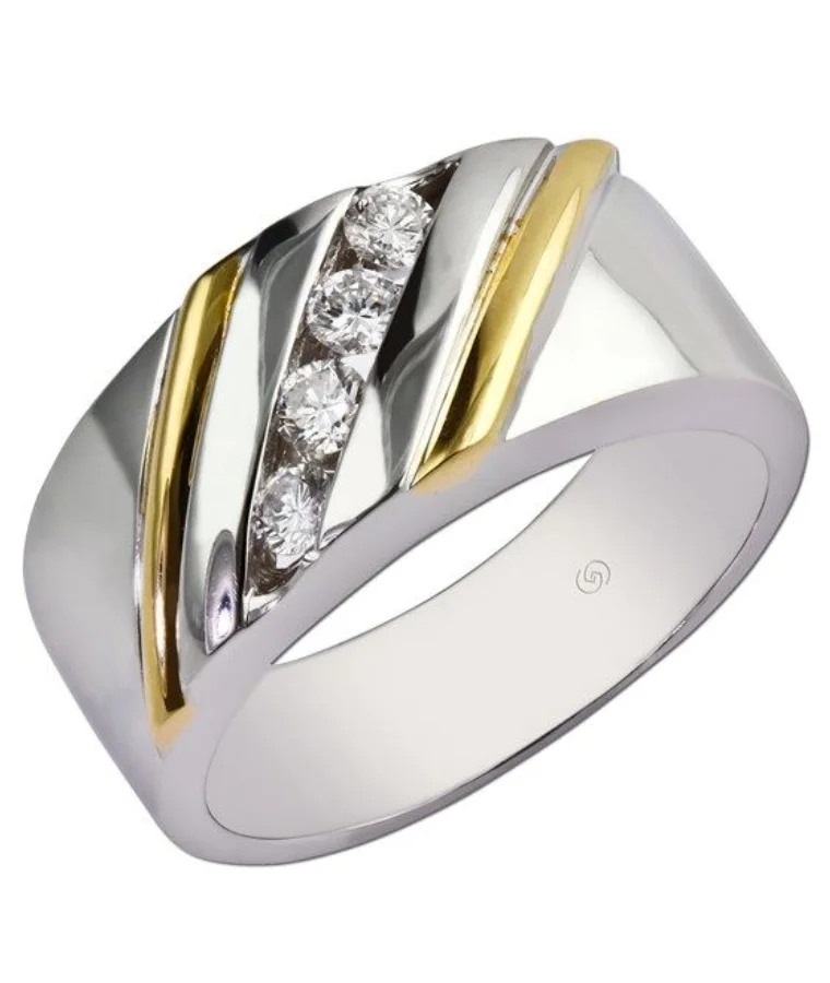 mens statement lab grown diamond rings