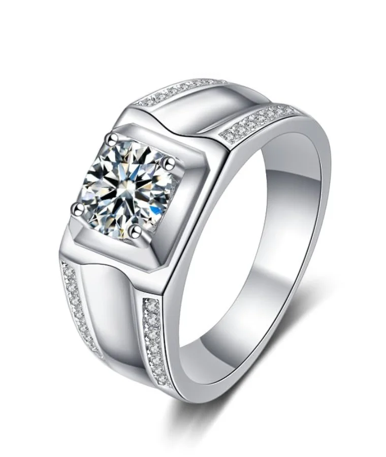 Mens vintage natural diamond rings