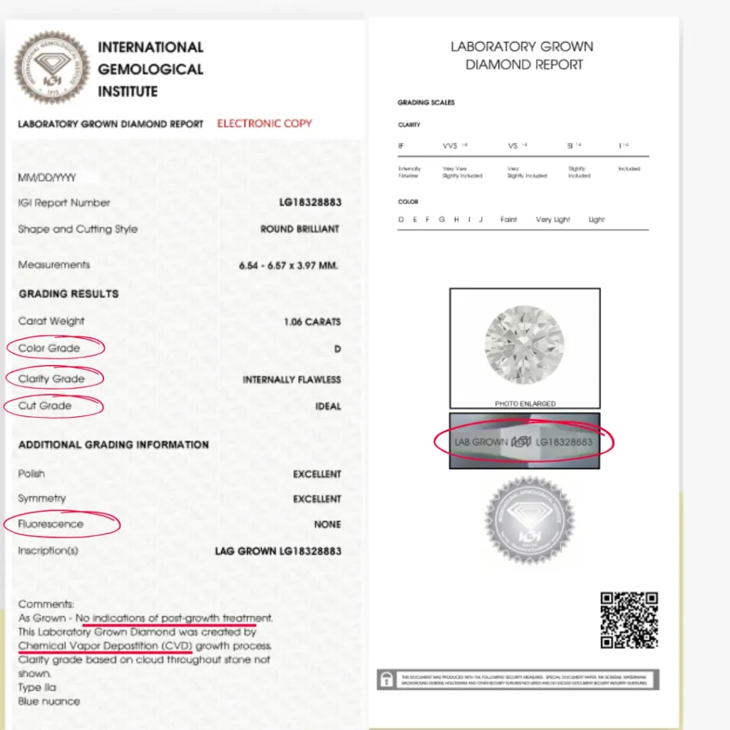IGI Certificate